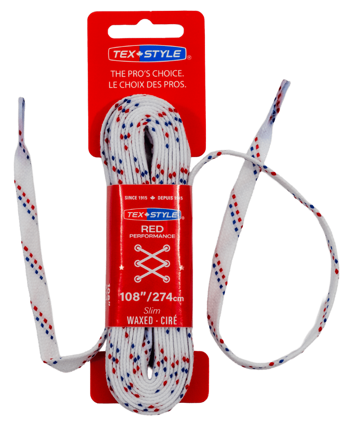 Tex-Style veters, rood Performance slanke wax