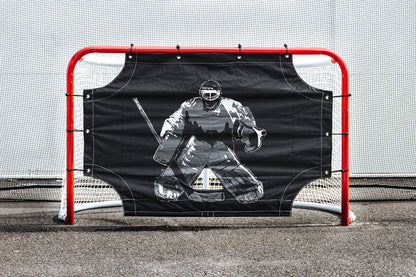 UNITE Skyddsnät Hockey – Komplett backstop med ram, stolpar & nät